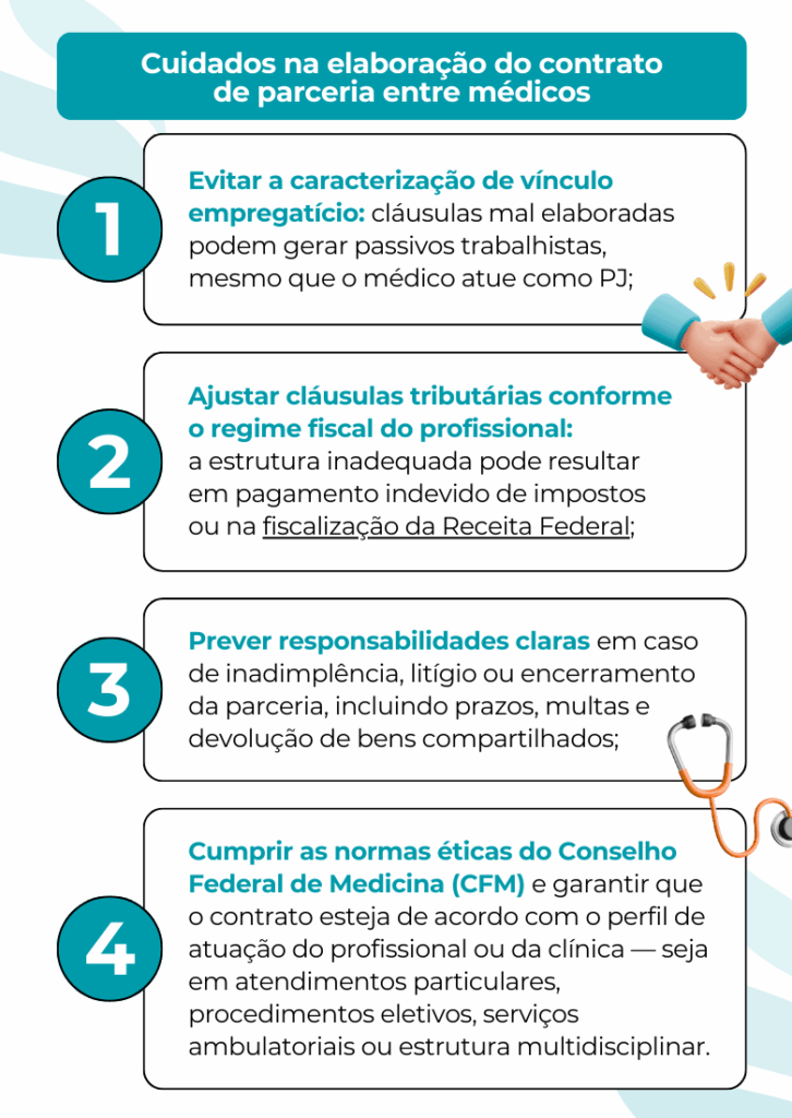 Elaboracao Contrato de parceria entre medicos